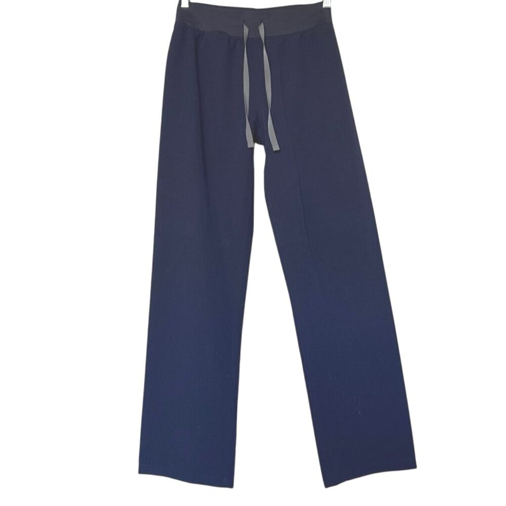 Figs Women’s High Waist Livingston Navy Blue Scrub Pants Size XS *EUC